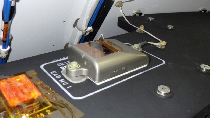 EAD radiation monitor installed on the Orion spacecraft. (Image: NASA)